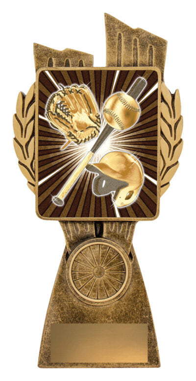 Antique Gold Lynx Baseball / Softball Trophy 4 Sizes