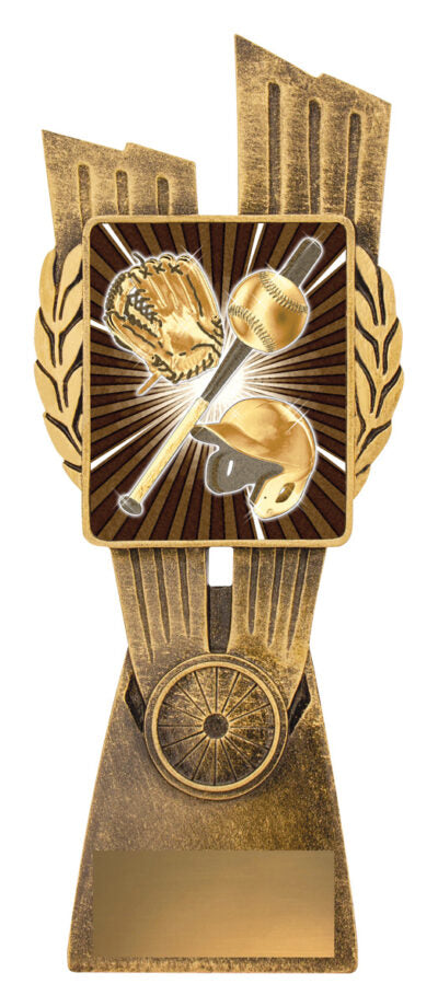 Antique Gold Lynx Baseball / Softball Trophy 4 Sizes