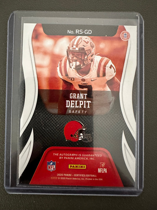 2020 Certified Rookie Signatures Grant Delpit