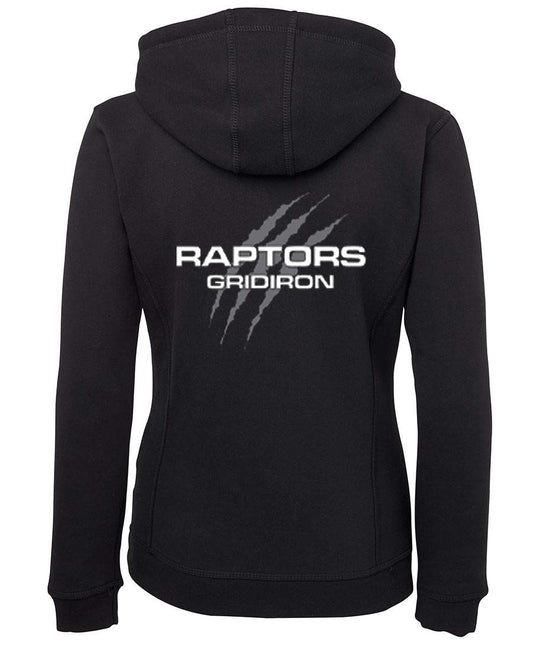Raptors Gridiron Ladies double sided Zipped Hoodie