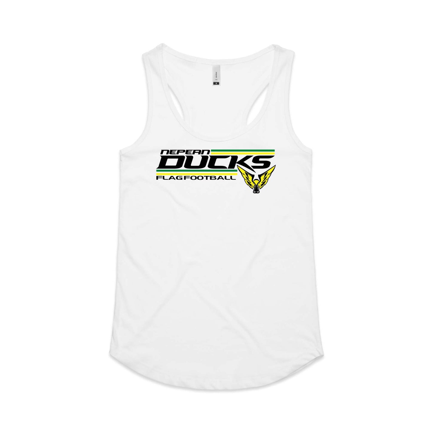 Nepean Ducks Flag Football Women's Racer back Singlet