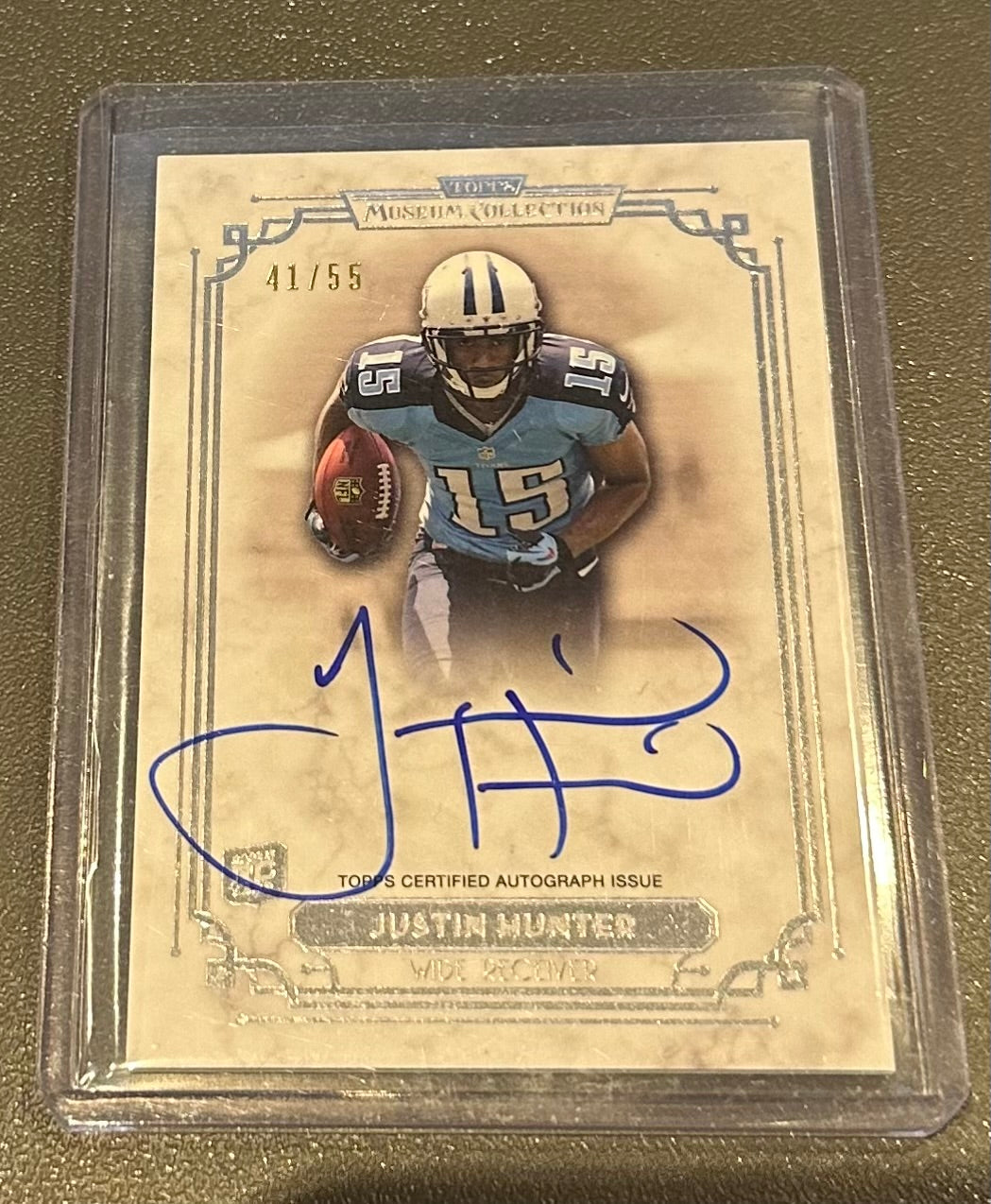 Topps Museum Collection Jason Hunter Auto 44/55 Titans