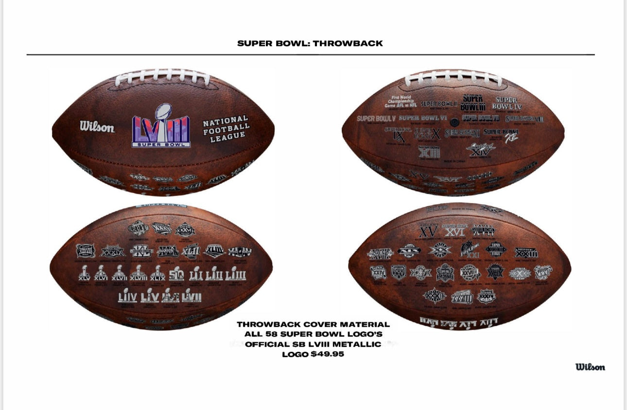 Super Bowl LVIII Metallic throwback ball