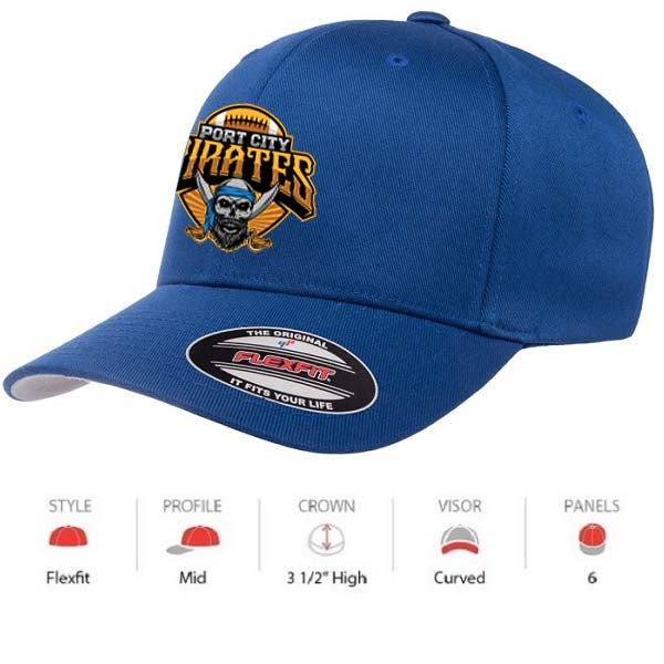 PORT CITY PIRATES CAP FLEX FIT