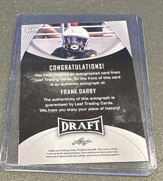 2021 Leaf Draft - Autographs #BA-FD1 Frank Darby