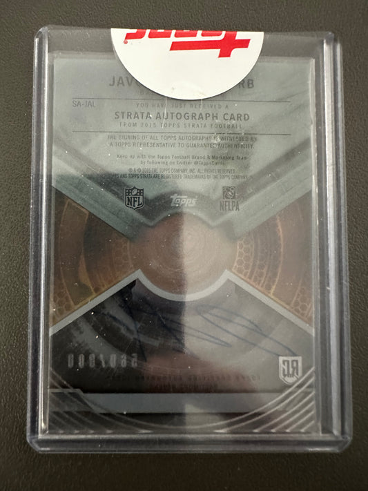2015 Topps Strata Auto RC JAVORIUS ALLEN 560/800 Ravens Rookie Card