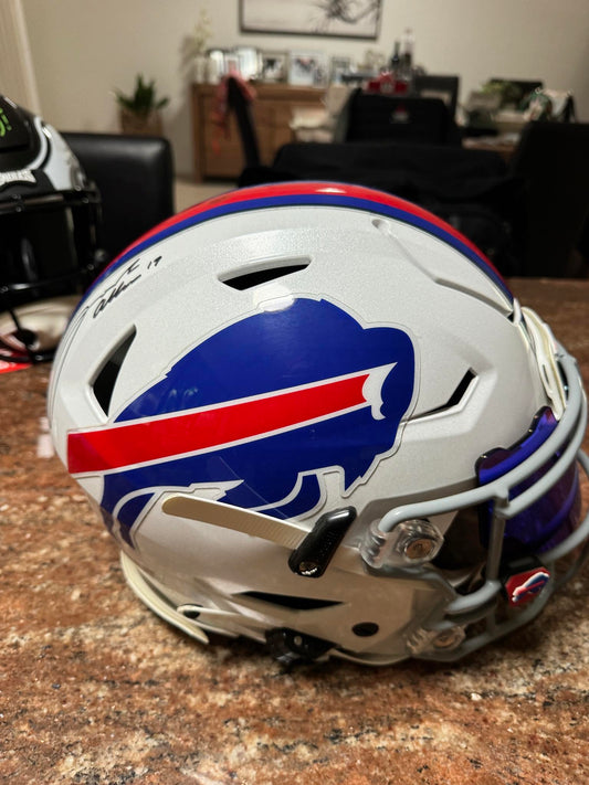Signed Josh Allen Buffalo Bills Speedflex Helmet