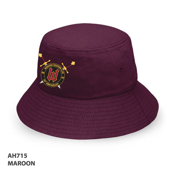Warriors 40th bucket hat Maroon