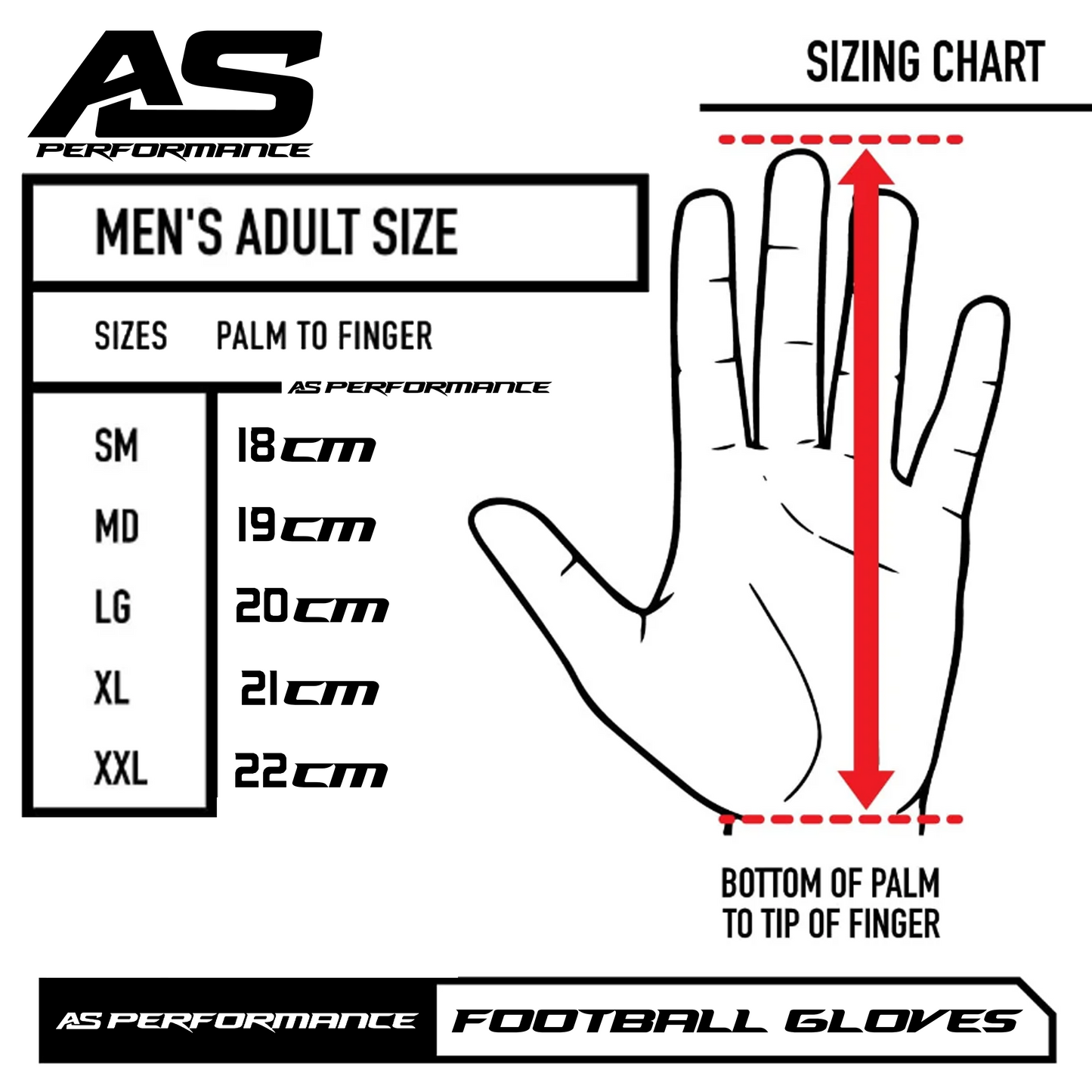 AS Performance Adult Receiver Glove IN STOCK