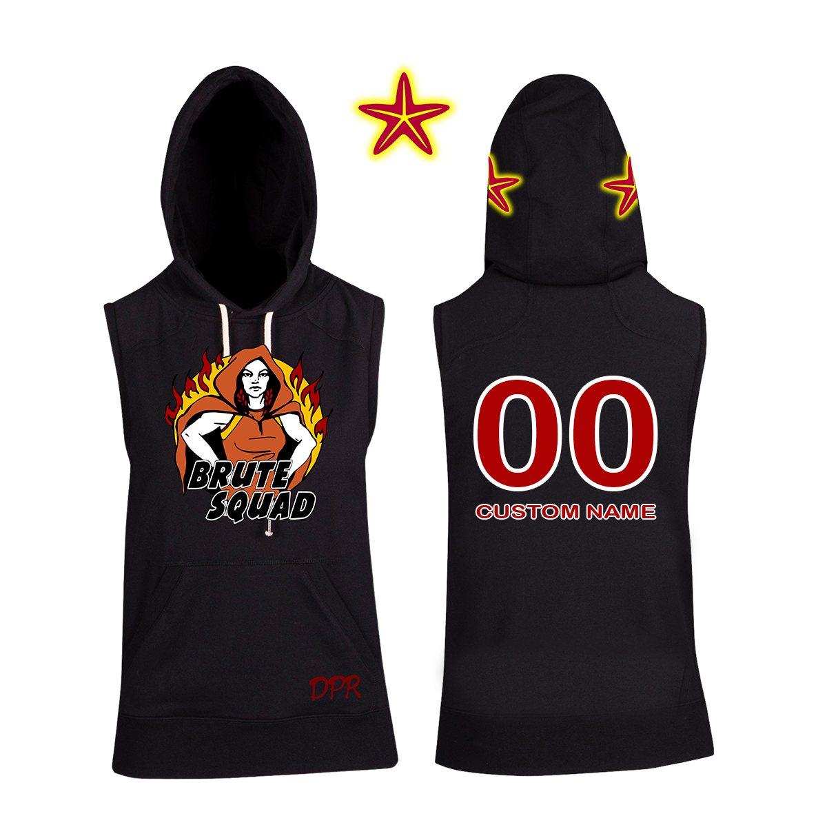 Dread Pirates rollers -Brute Squad Double Sided Sleeveless Hoodie - ladies