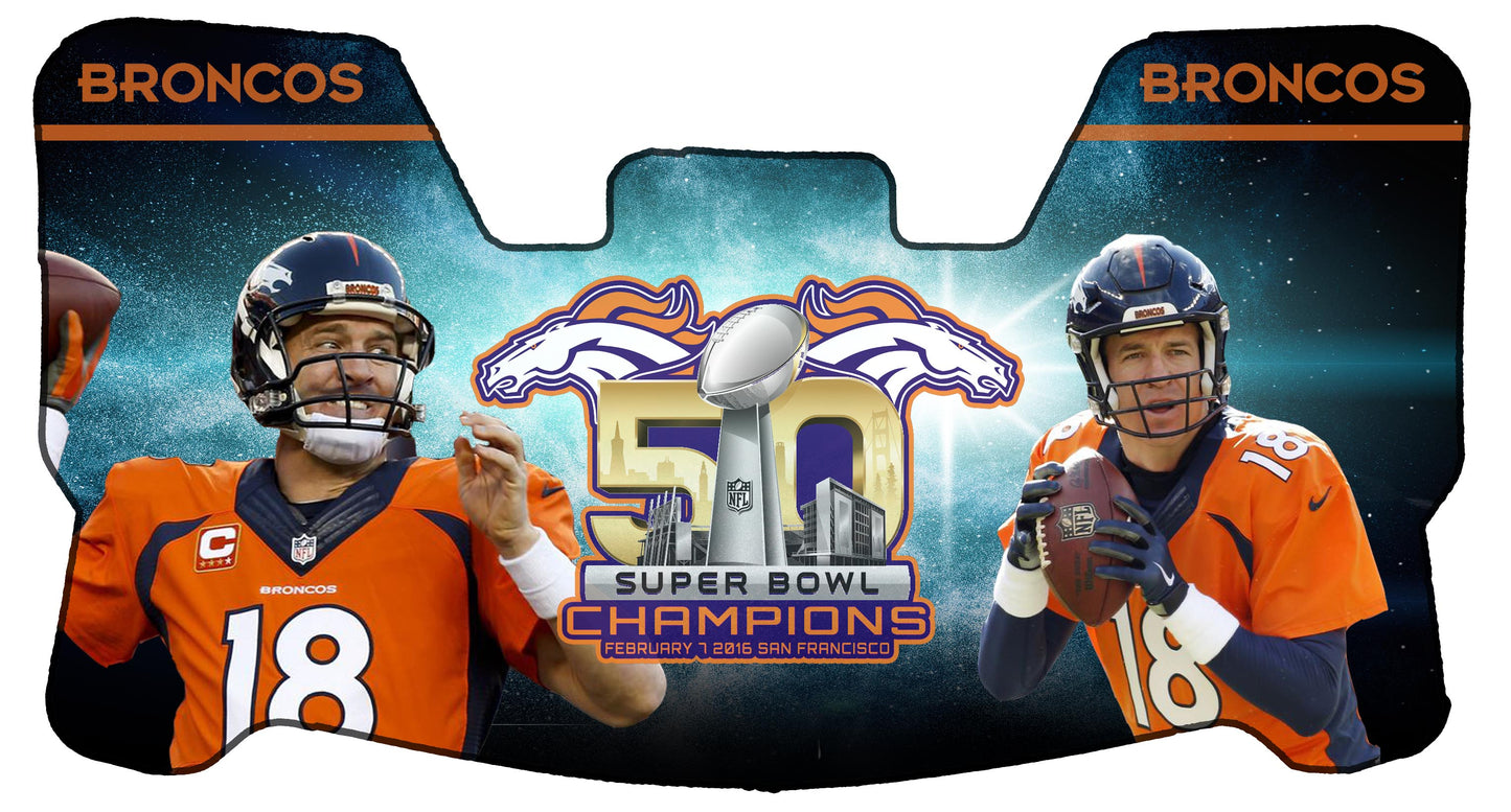 Peyton Manning Broncos Themed Custom Visor