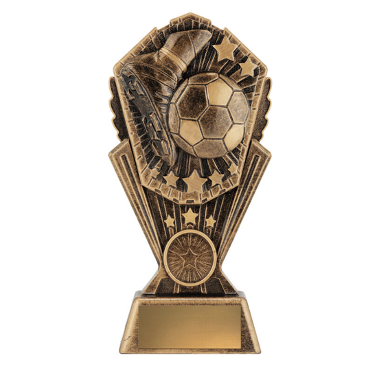 Cosmos Football Trophy Antique gold 3 sizes