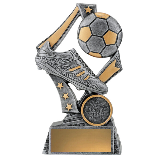 Flag Football Theme Trophy Antique Silver 3 sizes