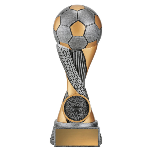 Football Apex Trophy Antique Silver & Gold 7 sizes