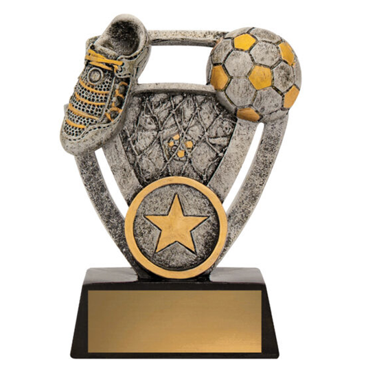 Football Budget Theme Trophy Antique Silver 2 sizes