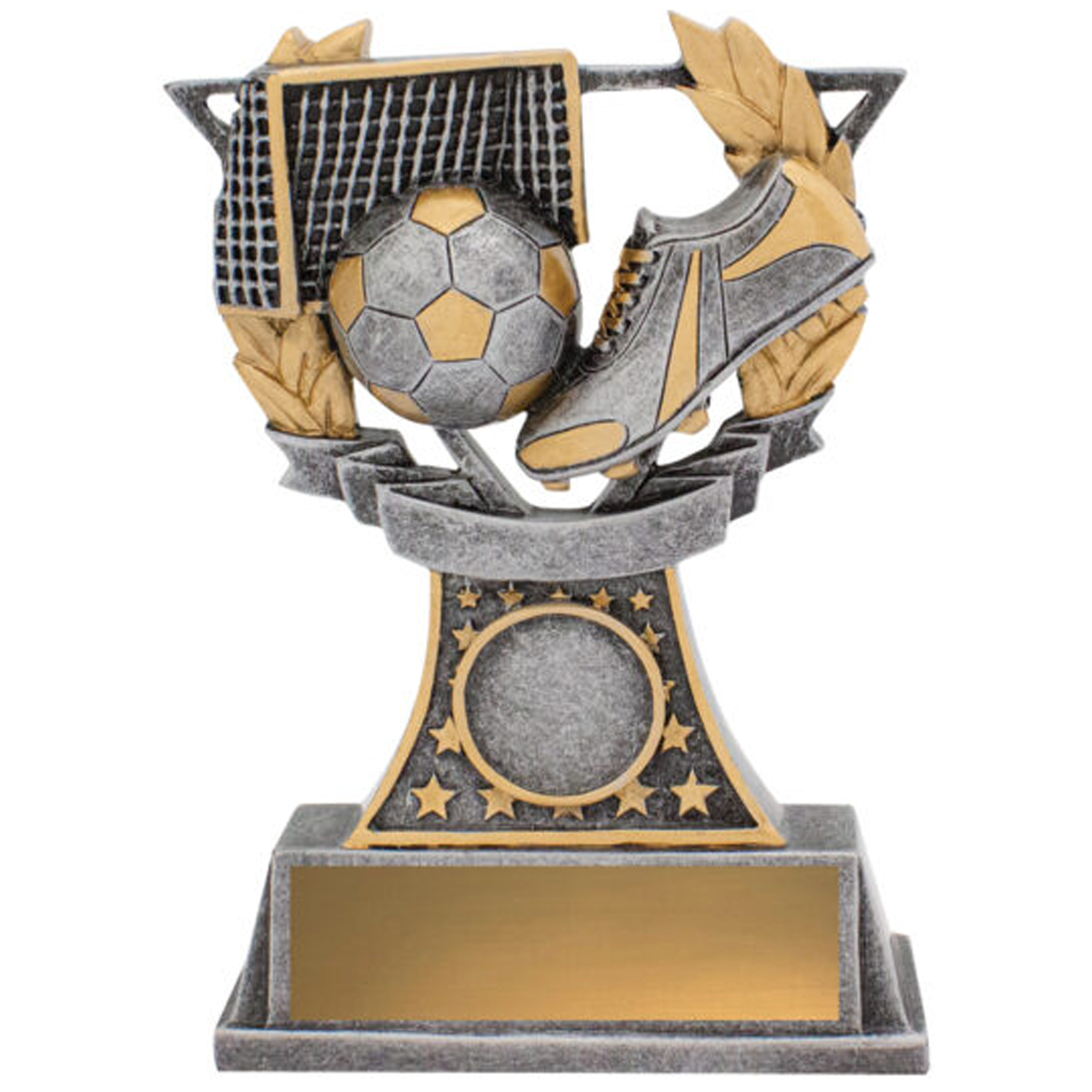 Football Classic Trophy Antique Silver