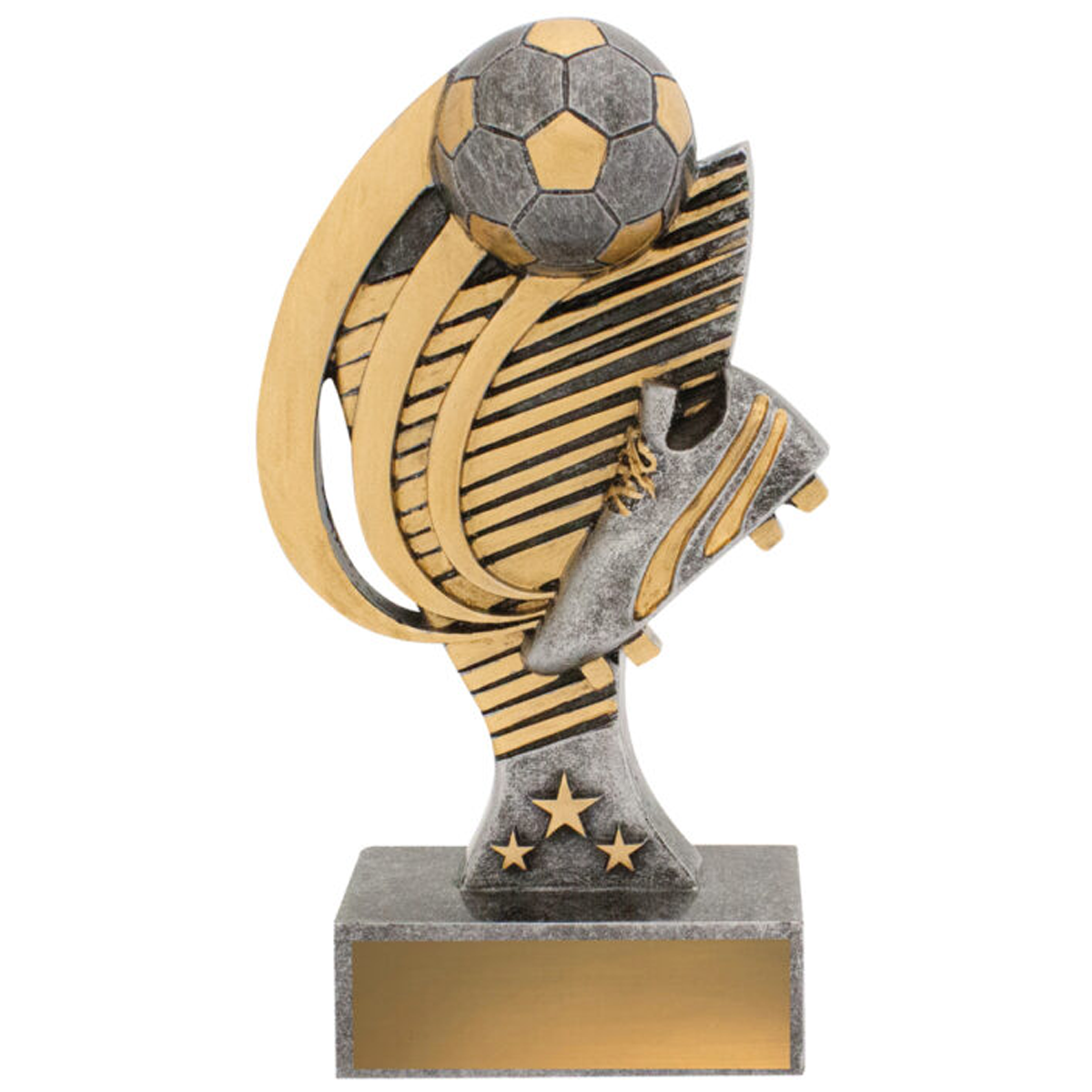 Football Coda Trophy Antique Silver 2 sizes