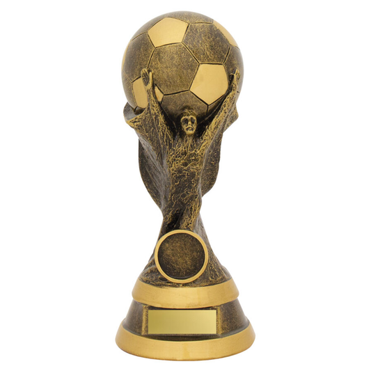 Football Cup Spirit Trophy Antique Silver 5 sizes