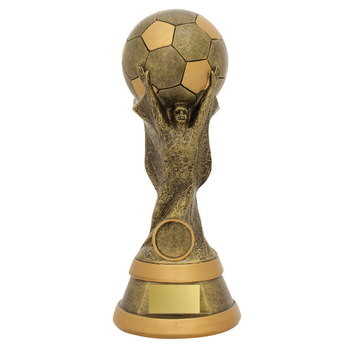 Football Cup Spirit Trophy Antique Silver 5 sizes