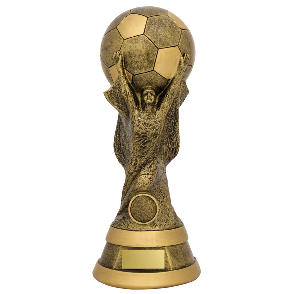 Football Cup Spirit Trophy Antique Silver 5 sizes