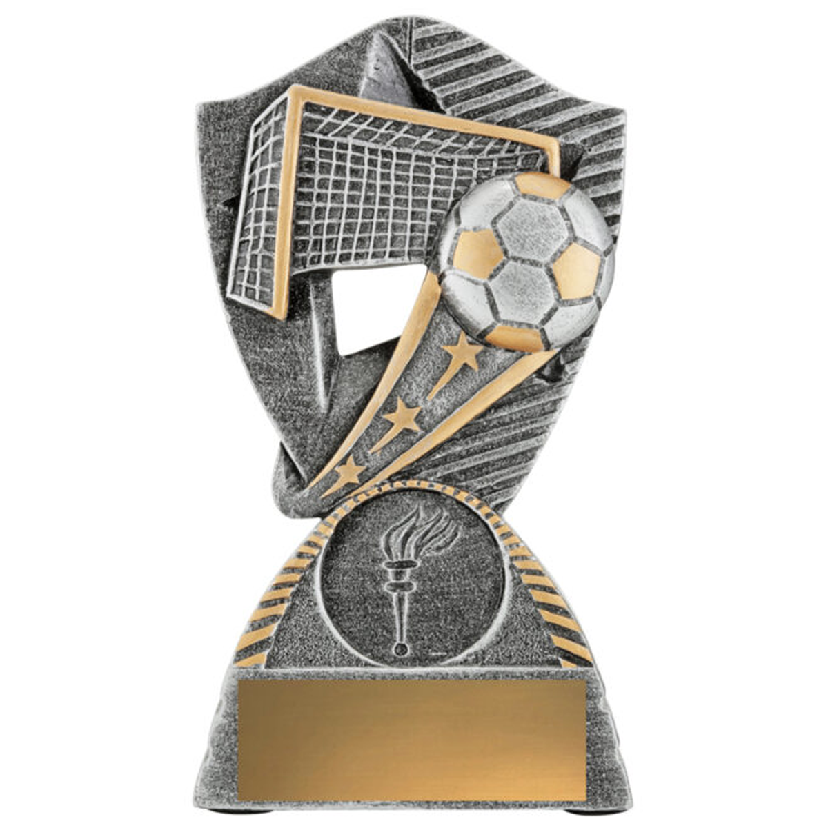 Football Gambit Trophy Antique Silver 3 sizes