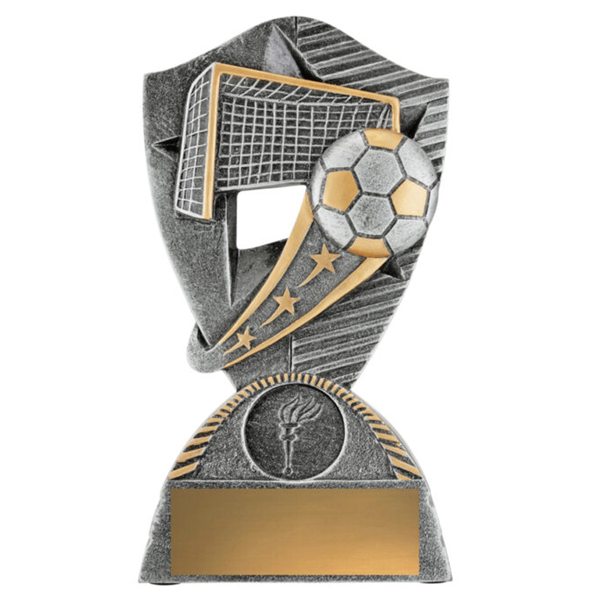 Football Gambit Trophy Antique Silver 3 sizes