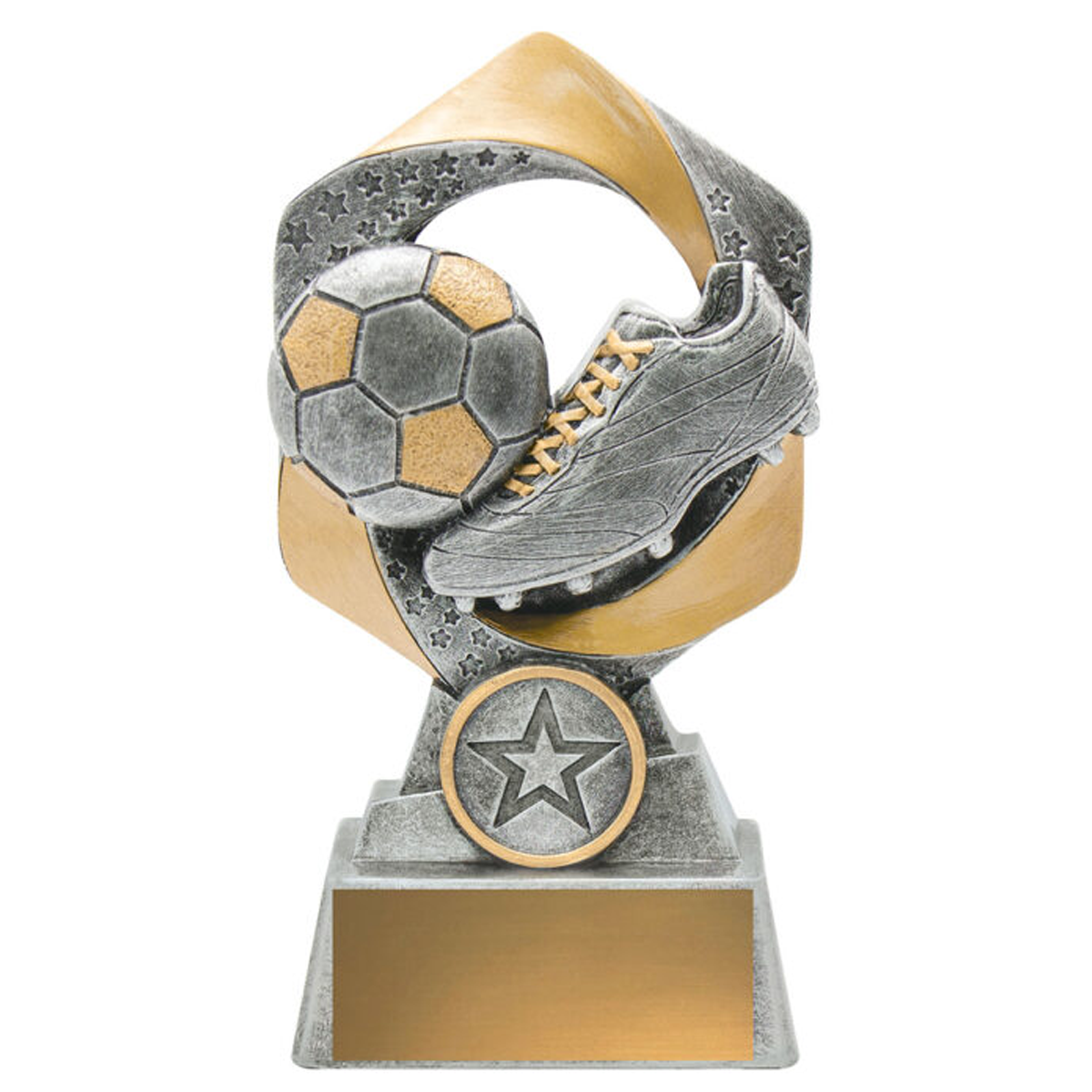 Football Hype Antique Silver & Gold 3 sizes