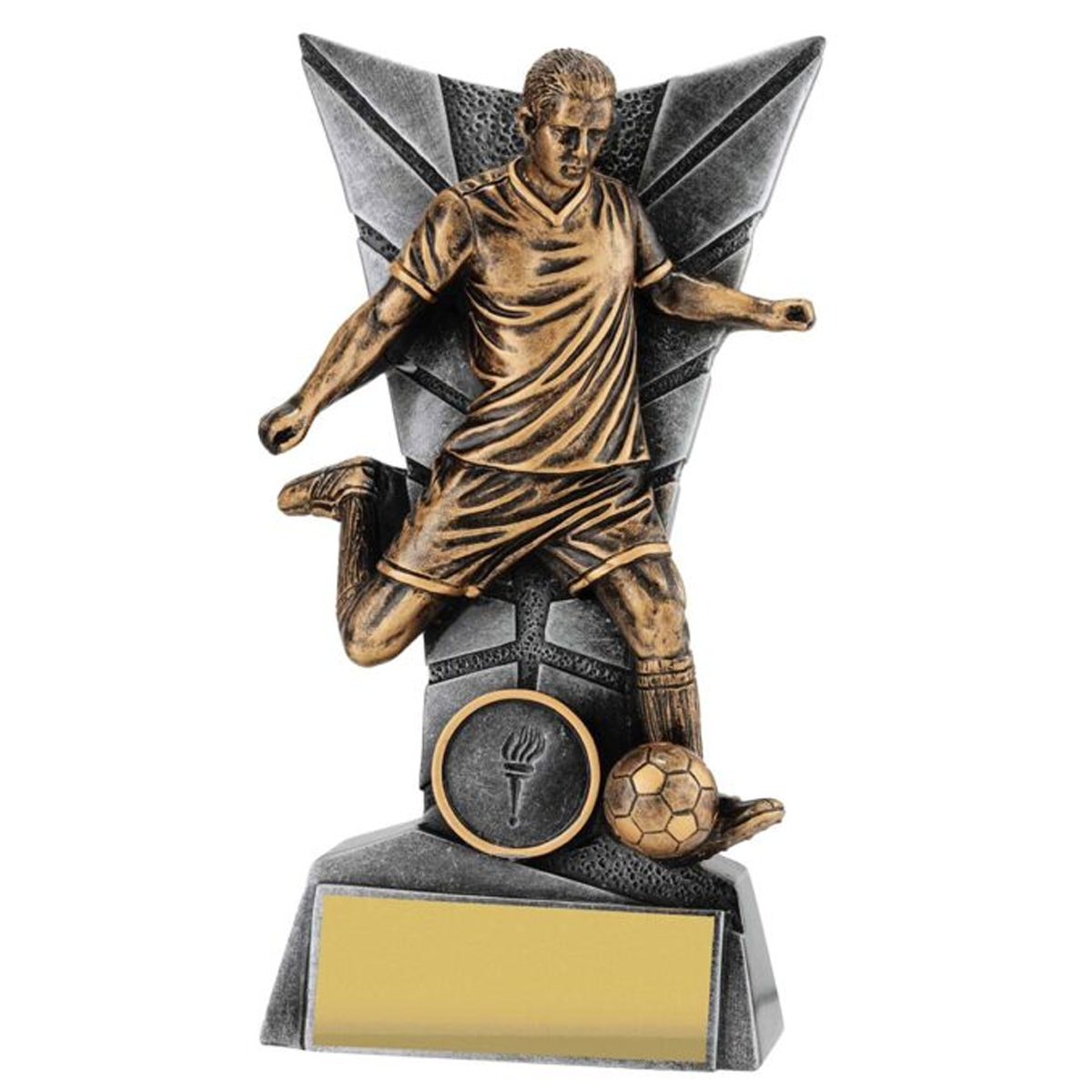 Football Male Delta Trophy Antique Gold 4 sizes