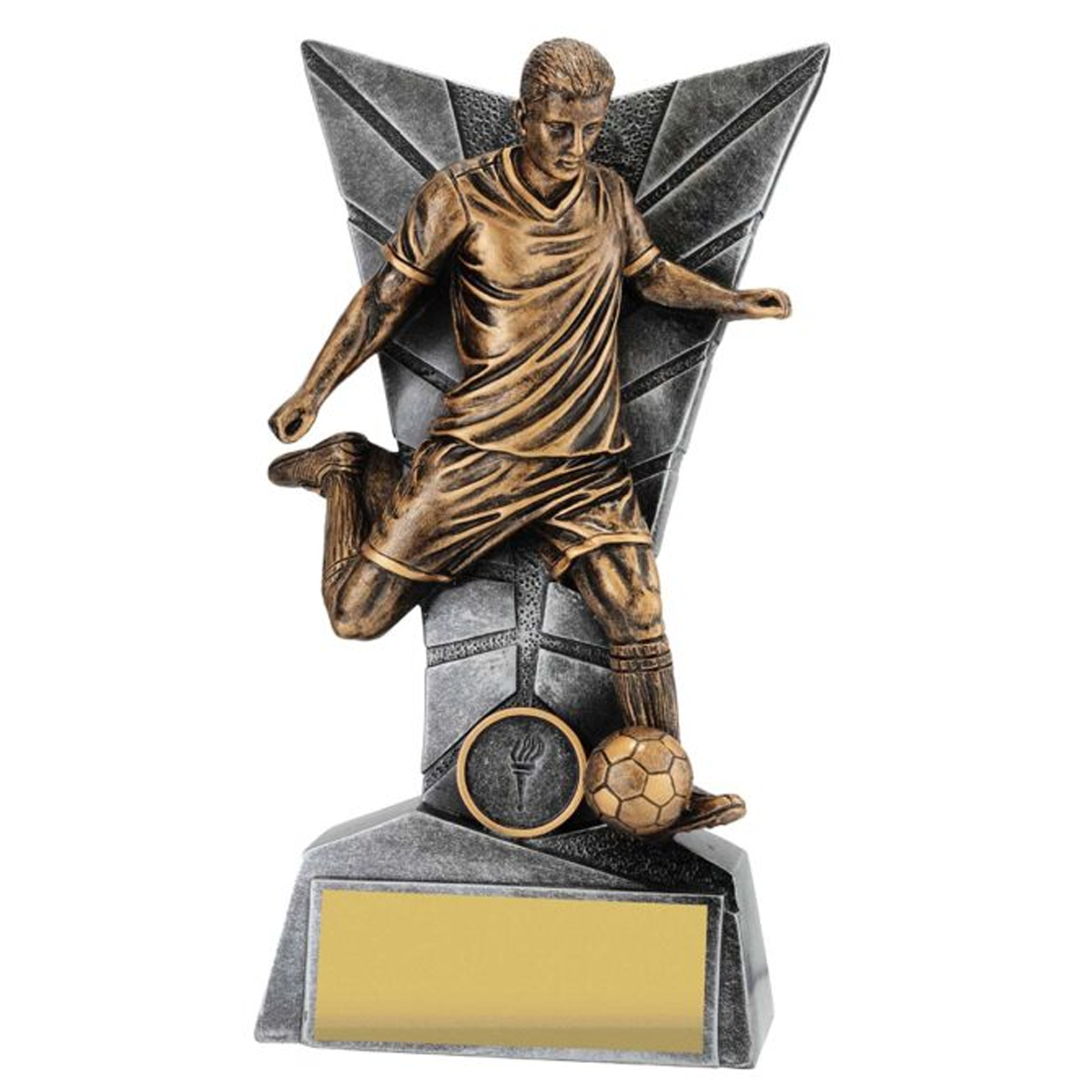 Football Male Delta Trophy Antique Gold 4 sizes