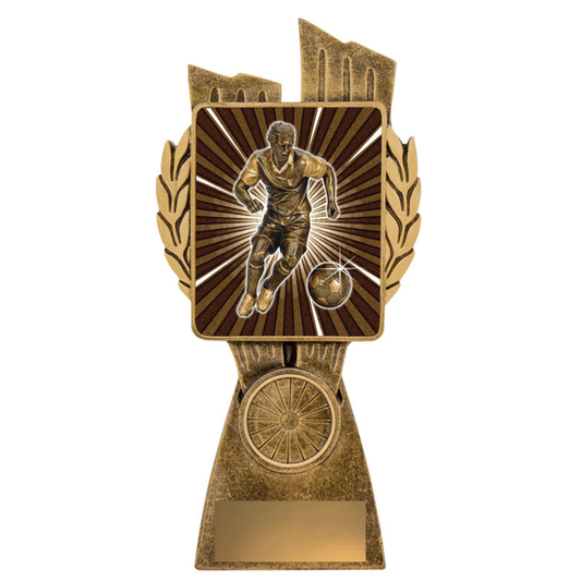 Football Male Lynx Trophy Antique Gold 4 sizes