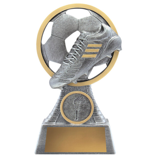 Football Pearl Trophy Antique Silver 3 Sizes