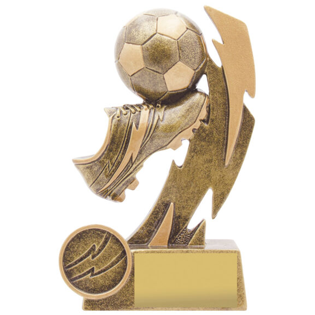 Football Shazam Trophy Antique Gold 5 Sizes