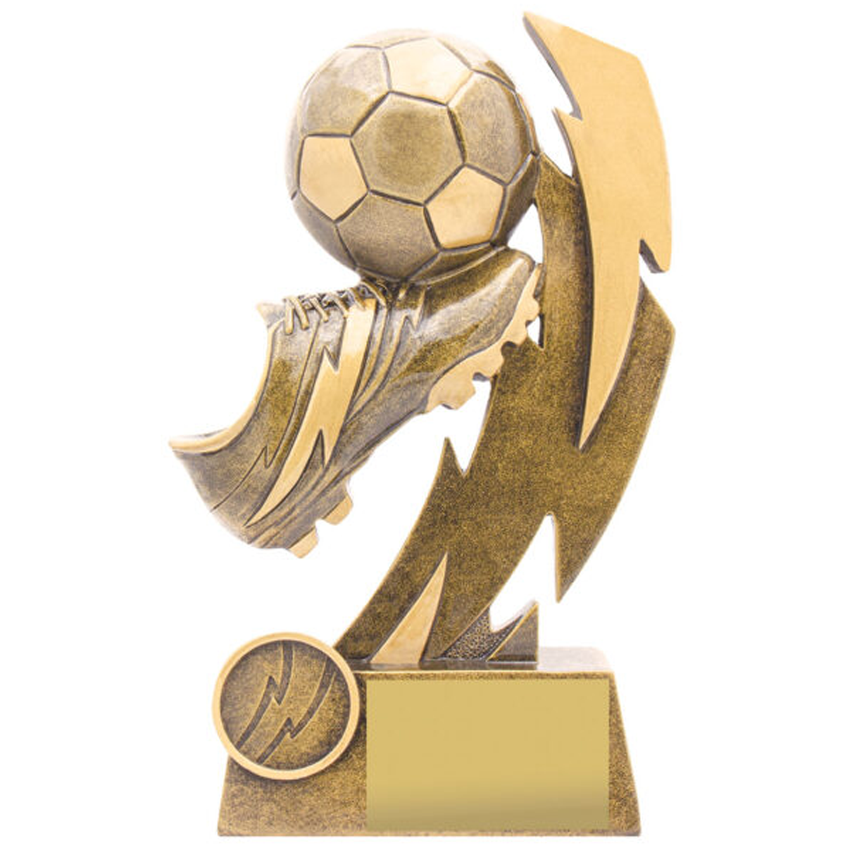 Football Shazam Trophy Antique Gold 5 Sizes