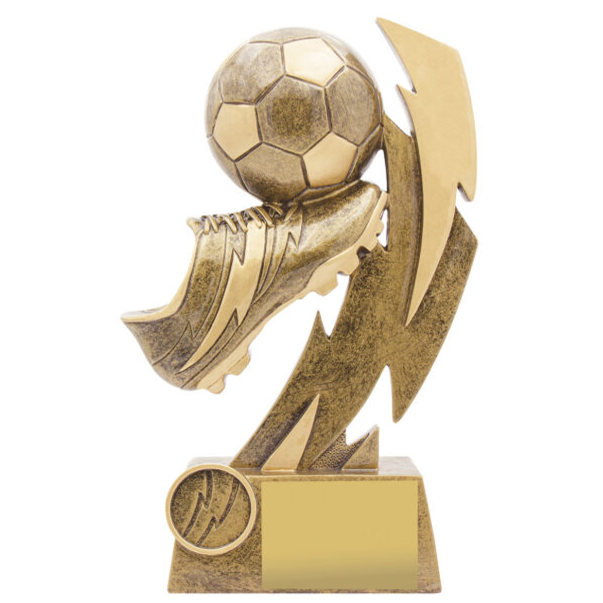 Football Shazam Trophy Antique Gold 5 Sizes