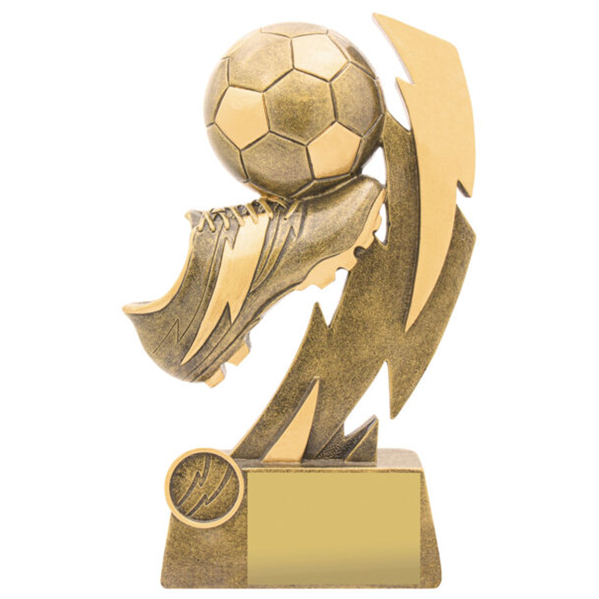 Football Shazam Trophy Antique Gold 5 Sizes