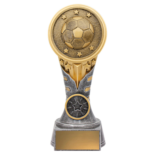 IKON Trophy Football Trophy Antique Silver & Gold 4 Sizes