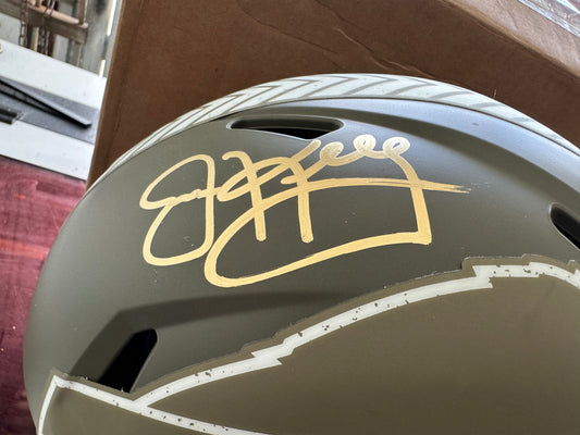 Jim Kelly Signed Salute To Service Full Size Helmet
