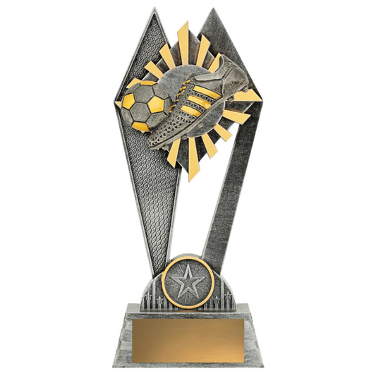 Peak Football Trophy Antique Silver 3 Sizes