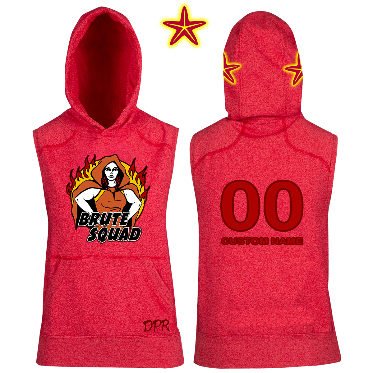 Dread Pirates rollers -Brute Squad Double Sided Sleeveless Hoodie - ladies