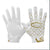 WHITE/GOLD LUX REV PRO 4.0 LIMITED-EDITION RECEIVER GLOVES SIZE SMALL ONLY