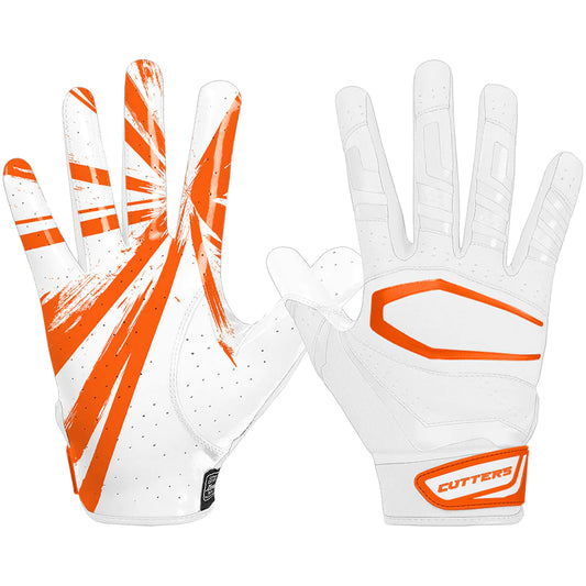 BURST REV PRO 3.0 RECEIVER GLOVES ORANGE MEDIUM ONL