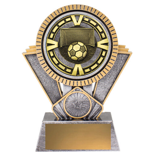 Spartan Varsity Football Trophy Antique Silver & Gold 3 Sizes