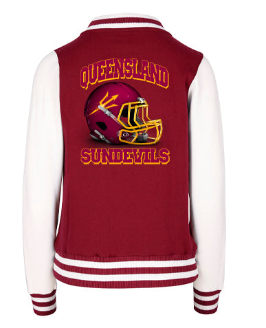 SUN DEVILS VARISTY JACKET DOUBLE SIDED HELMET DESIGN