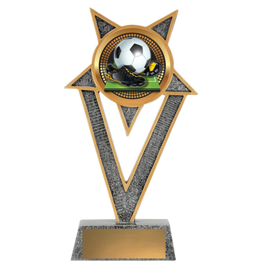 Ventura Series Football Trophy Antique Silver 3 Sizes