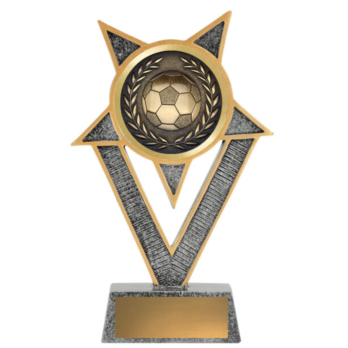 Ventura Series Football Antique Trophy Antique Silver 3 Sizes