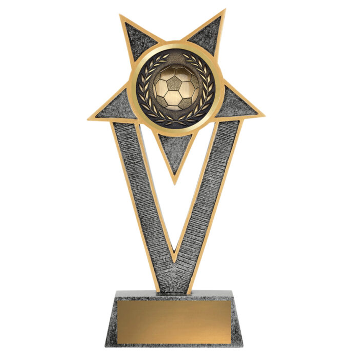 Ventura Series Football Antique Trophy Antique Silver 3 Sizes