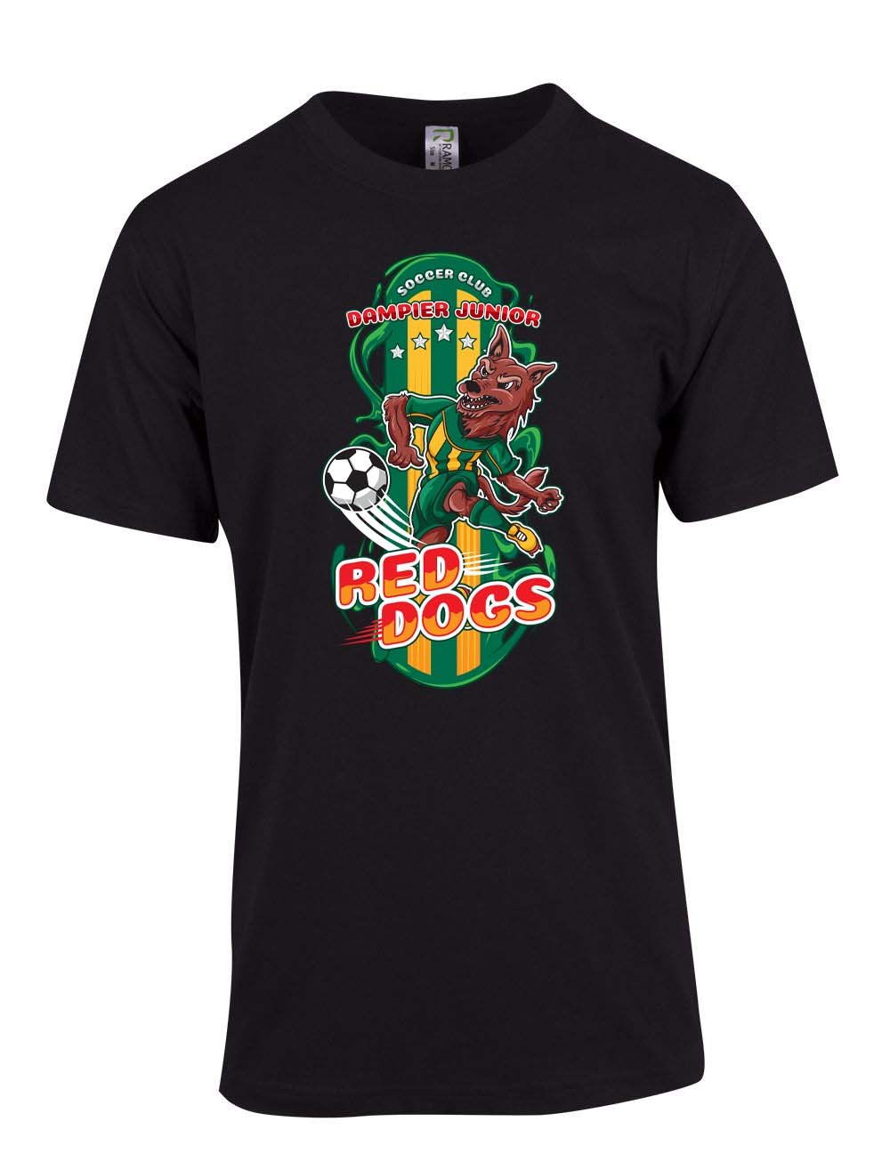 Boy's Dampier Red Dogs T Shirt Double Sided