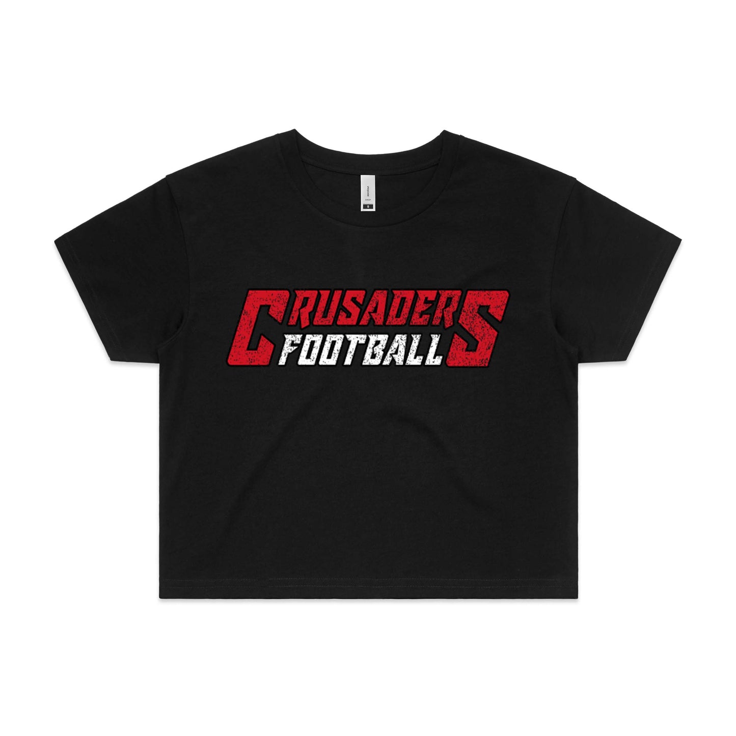 Crusaders Football Logo Cropped T-shirt