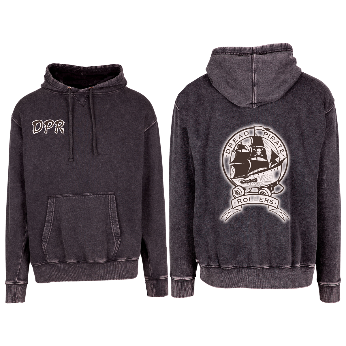 Dread Pirate Rollers Destressed hoodie