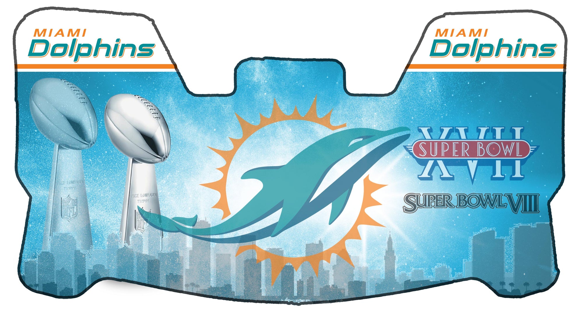 Miami Dolphins Themed Custom Visor